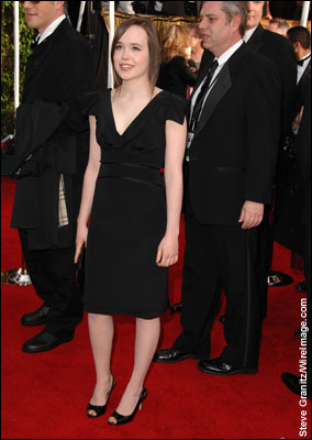 Actress Ellen Page arrives to the 14th Annual Screen Actors Guild Awards at the Shrine Auditorium on January 27, 2008 in Los Angeles, California. View pt. 2 of gallery 