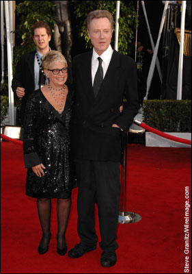 Actor Christopher Walken arrives to the 14th Annual Screen Actors Guild Awards at the Shrine Auditorium on January 27, 2008 in Los Angeles, California. 
